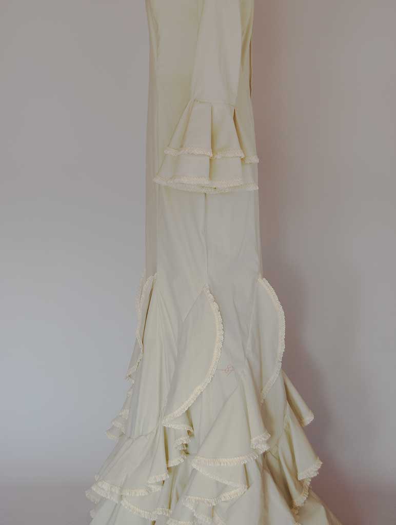 vestido de flamenca blanco
